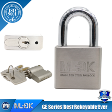 MOK103GE rekeyable 50mm 60mm 70mm anti cut short/long shackle waterproof globe padlock